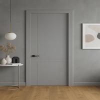 Porte intérieure laquée personnalisable en MDF peint pour projets résidentiels et commerciaux