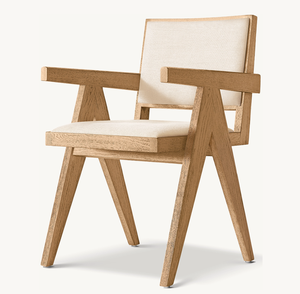 JAKOB, muebles de lujo de estilo moderno enmarcados, tela personalizada, cojín suave de felpa, marco de madera maciza, respaldo, sillones de comedor - Product Image 1