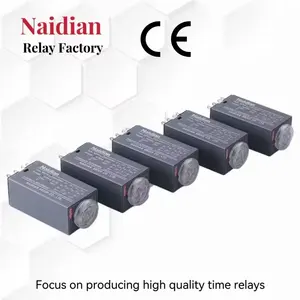 Relé de tempo de produção Naidian personalizado por atacado NDS16-2/H3Y-2 AC 220V temporizador de atraso 0 ~ 10 segundos com base de soquete