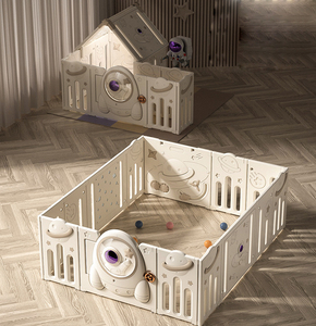 Meubles de salon en plastique blanc enfants bébé clôture étagère de rangement étagère enfants jouets enfants jouer clôture multicolore - Product Image 2