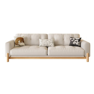 थोक मूल्य हल्के लक्जरी कपड़े अच्छी गुणवत्ता ठोस लकड़ी फ्रेम आरामदायक आधुनिक अनुचर लक्जरी लिविंग रूम फर्नीचर सोफा - Product Image 6
