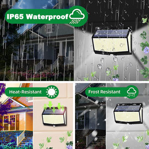 Lámparas Solares de Pared con Sensor de Movimiento para Exteriores, 468 LED, IP65, 3 Modos, Resistentes al Agua, para Jardín, Patio, Balcón - Product Image 5