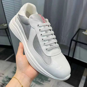 Chaussures de course décontractées de luxe personnalisées pour hommes, baskets de créateur en cuir véritable respirant à bout rond - Product Image 3