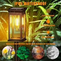 Bombilla LED Solar de Filamento Súper Brillante, Resistente al Agua para Exteriores, Ideal para Decoración de Patios, Caminos, Jardines y Céspedes de Villas
