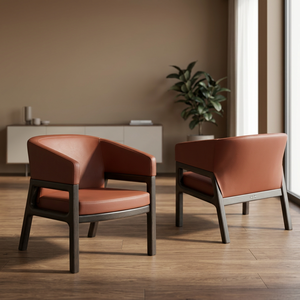 Modern Lounge <b>Chair</b> Upholstered Accent Armchair Wooden Frame Leisure Seat for <b>Dining</b> Room Hotel Lounge - Product Image 3