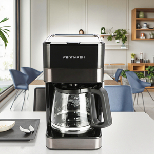 <span class=keywords><strong>Cafetière</strong></span> à <span class=keywords><strong>filtre</strong></span> à café de qualité supérieure pour la maison et le bureau, haute performance, dotée d'un <span class=keywords><strong>filtre</strong></span> <span class=keywords><strong>permanent</strong></span> et d'une plaque de maintien au chaud automatique - Product Image 6