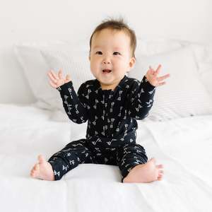 Bébé 3 <span class=keywords><strong>mois</strong></span> imprimé garçon combinaison pyjamas nouveau-né à manches longues barboteuse bambou dormeur bébé vêtements - Product Image 6
