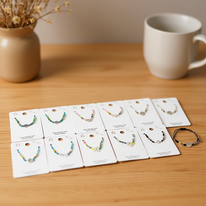 Angelina Stainless Steel Beaded <b>Bracelet</b> <b>Set</b> 12Pcs Mixed Colors Unisex Fashion Jewelry Gift Trendy Style - Product Image 2