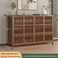 Meuble à chaussures moderne en bambou, luxe léger, haut de gamme, pour chambre et entrée, rangement vertical multicouche, mobilier de maison