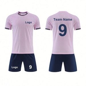Vente en gros d'usine, maillot de football unisexe sur mesure, taille plus, jersey à séchage rapide avec short pour les joueurs de football - Product Image 5