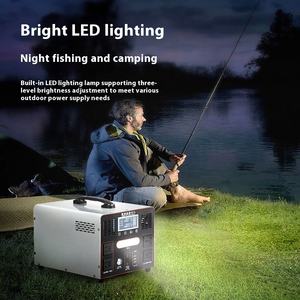 Générateurs solaires portables au lithium-ion HFH 3500W-6500W avec onduleur à onde sinusoïdale pure et port RV pour les voyages en voiture et le camping - Product Image 1