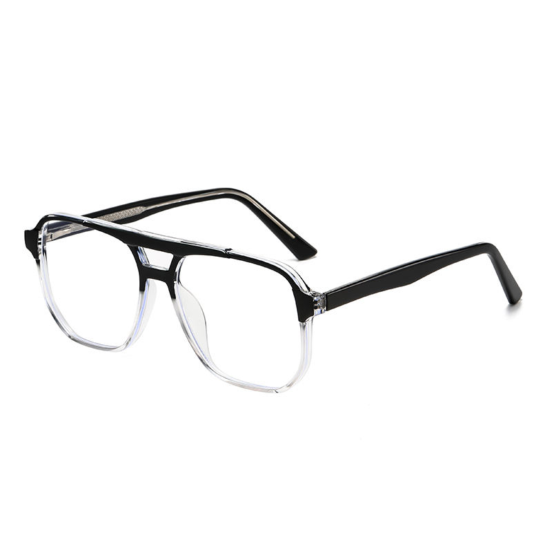 GP2221 Fashion Anti-blue Light Glasses Men Women Transparent Computer  Glasses Frame Retro Myopia Glasses Square Eyeglasses