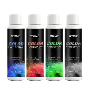 Factory direct sales 120ml portable temporary washable hair dye hairstyle hair color spray with 4 colors