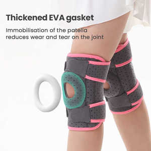 Ginocchiere Sportive in Neoprene Antiscivolo, Traspiranti, Leggere e Regolabili <span class=keywords><strong>per</strong></span> Bambini, Fitness, Ciclismo e Alpinismo - Product Image 5