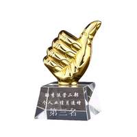 Cadeau d'entreprise trophée de cristal au design unique personnalisé le plus vendu à l'honneur