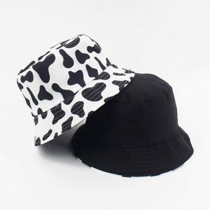 Trendy 100% Cotton <b>Bucket</b> <b>Reversible</b> Fisherman <b>Hats</b> Unisex Print Double Side Wear Fishing Summer Sun <b>Hat</b> Promotion Gift - Product Image 1