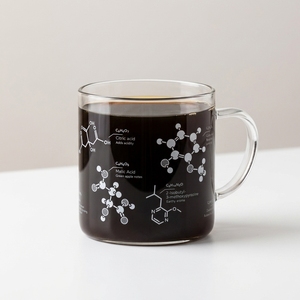 Mug <span class=keywords><strong>en</strong></span> <span class=keywords><strong>verre</strong></span> éducatif avec illustration de structure moléculaire, <span class=keywords><strong>tasse</strong></span> à café créative pour étudiants, enseignants et cadeaux - Product Image 1