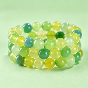 Bracelet en Cristal de Roche Vert Pomme – Cadeau Saint-Valentin et Fête des Mères pour Garçons et Filles - Product Image 2