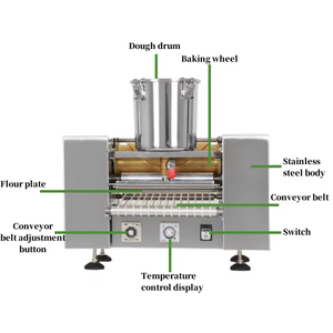 Macchina Elettrica Automatica da Tavolo per Preparare Pancake Cinesi e Crêpe in Acciaio Inox 220V Portatile - Product Image 2