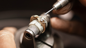 Bijoux personnalisés en or massif 14K 1CT D VS1 Bague solitaire unisexe en plaqué or rose rempli naturel - Product Image 5