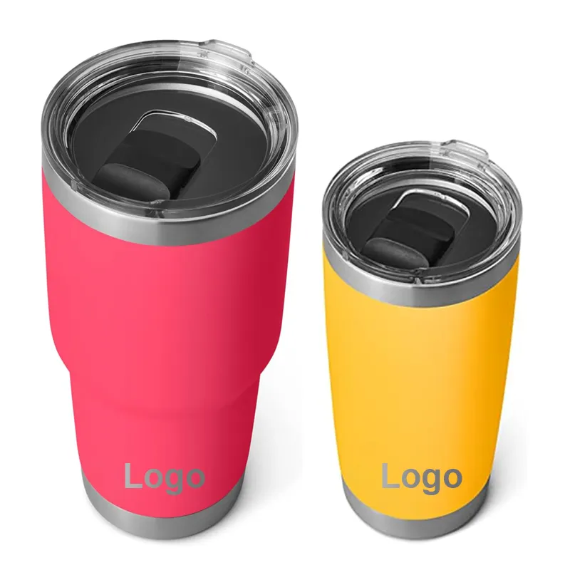 China factory price yety cooler tumbler vasos original water bottle cups termos with magnetic lid bulk glass wine mug flask