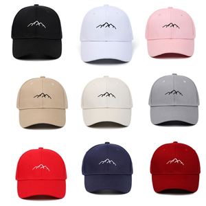 Gorras de Béisbol de Lona con Bordado de Cadena de Montañas, Estilo Deportivo Urbano, Ajustables con Cierre a Presión, Unisex, Gorras de Moda para Papá - Product Image 3