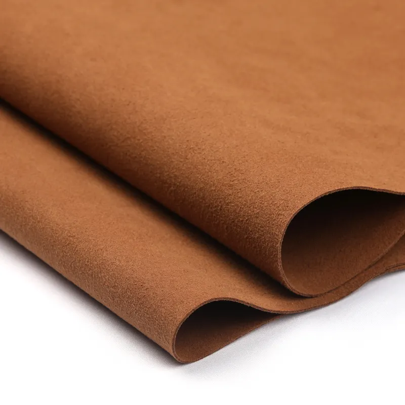 1.2mm Cost-effective Shoe making materials double side suede microfiber synthetic leather