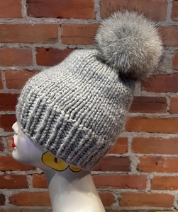 Pompon en fourrure de <span class=keywords><strong>coyote</strong></span> véritable grande taille avec bouton-pression, grande boule de fourrure pour bonnets, accessoires en fourrure DIY pour écharpes et bottes - Product Image 6