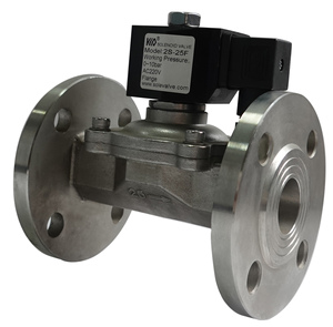Válvula Solenoide de Control de Flujo Grande de 2 Posiciones de Acción Directa con Brida de Acero Inoxidable OEM 0-10 bar 15-100 mm 1/2-4 pulgadas para Agua y Aire Seguros - Product Image 2