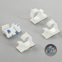 Gestion Drop Wire Holder Cable Clips Clampsplastic Nylon Reusable Auto-Adhesive Backed Adjustable Cable Wire