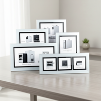 Cadre photo professionnel en matériau PS, tailles personnalisables, haute qualité, décoration intérieure, cadres photo 4x6 12x18 pouces, rectangulaire