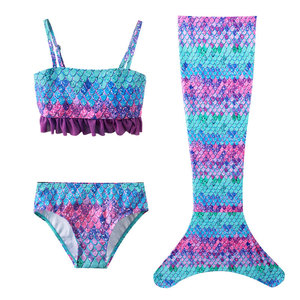 Traje <span class=keywords><strong>de</strong></span> Baño <span class=keywords><strong>de</strong></span> 3 Piezas para <span class=keywords><strong>Ni</strong></span>ñas, Bikini Infantil con Cola <span class=keywords><strong>de</strong></span> Sirena, Venta al Por Mayor - Product Image 6