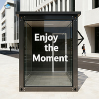 Maison-conteneur mobile contemporaine de 10 pieds et 20 pieds pour bar, café, magasin modulaire, maison-conteneur mobile