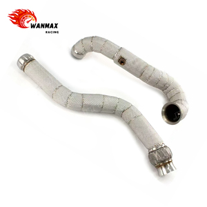 Tuyau d'échappement en acier inoxydable pour Mercedes Benz A45 AMG 2.0L 4MATIC avec bouclier thermique - Product Image 4
