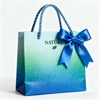 Individuelle Logo-Karton-Macaron-Geschenktaschen mit Schleifenband, lasergeschnittene farbige Handtaschen, Kosmetikverpackungen, Bastelartikel, Supermarkt