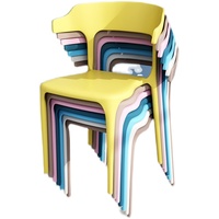 Nordique en plastique corne chaise café libre-service restauration rapide lait boulangerie Restaurant Simple Table chaise ensemble salle à manger chaise Table