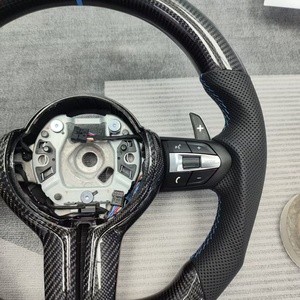 Volante Deportivo de Cuero con LED y Fibra de Carbono para BMW E70 X5 E71 X6 F93 X5 F15 F11 E46 E90 - Product Image 4
