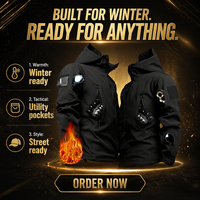 Ensemble veste et pantalon d'hiver imperméable en softshell polaire à capuche, taille plus 5XL 6XL, tenue tactique, uniforme d'équipe