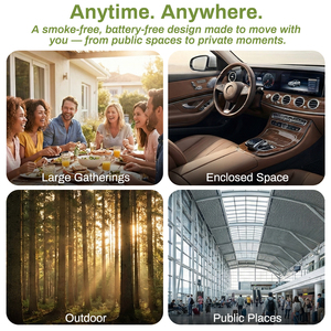 Inhalador de Madera y Acero para Mindfulness, para Dejar de Fumar, Respiración Profunda, Ejercicios de Respiración, Regalo para Adultos - Product Image 3