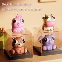 Peluche Squishy à Yeux Saillants ~ Porte-clés Créatif Anti-Stress à Presser et à Regarder, pour Soulager le Stress ~ Vente en Gros pour Cadeaux Étudiants
