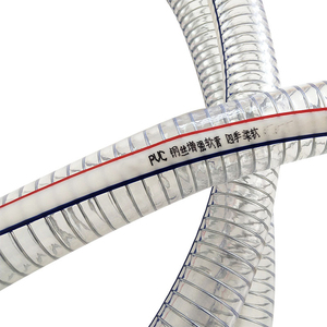 Tuyau de drainage flexible en PVC de haute qualité, 80 mm, renfort tressé en fil de fer, tuyau composite en PVC et fibre - Product Image 5