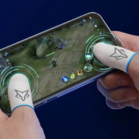 Calidad Original Sarafox V5 fibra de vidrio dedo manga Flexible fibra de vidrio dedo guantes para juegos móviles para PUBG COD Gaming