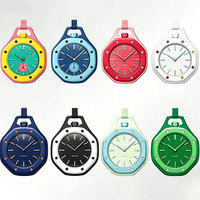 Montre de poche octogonale co-marquée AP, mouvement à quartz, design personnalisable inspiré de la dopamine, en plastique polyuréthane