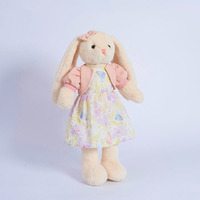 Peluche Lapin Doux et Moelleux à Longues Oreilles, Jouet en Peluche Personnalisé pour Baby Shower, Anniversaire d'Enfants, Décoration Maison, Animal en Peluche