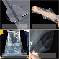 Bolsas de Almacenamiento Transparentes de 45x65 Pulgadas (Paquete de 10) |   Cierre de cremallera a prueba de humedad y polvo para uso doméstico en equipaje, electrodomésticos y artículos de temporada
