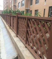 Fácil de instalar, WPC, PVC, paisaje de jardín, TERRAZA DE INGENIERÍA local, lugares escénicos, patio deportivo, valla de árbol de campo