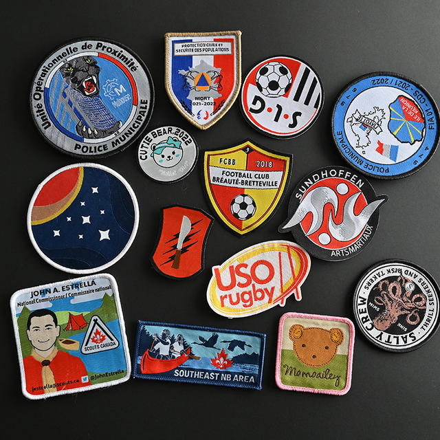 Custom Handmade Iron-On Clothing Woven Patches with Logo Lace Decoration Sew-On Style Embroidered Fabric for Hats