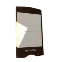 Verre ultra clair trempé de gradateur d'écran tactile de 0.5mm 0.8mm 1mm 2mm 3mm personnalisé avec l'impression d'écran en soie de couleur noire