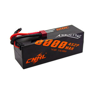 CNHL レーシングシリーズ 8000mAh 14.8V 4S 120C リポバッテリー ハードケースカー ディーンズプラグ付き - Product Image 2