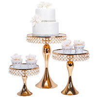 Luxe metalen dessertstandaard met twee lagen, voor taart, fruit, bruiloft, afternoon tea en gebak.